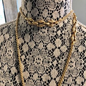 Vintage 60’s Vintage 24ct Gold Plated Long Necklace Incredible Quality & Design
